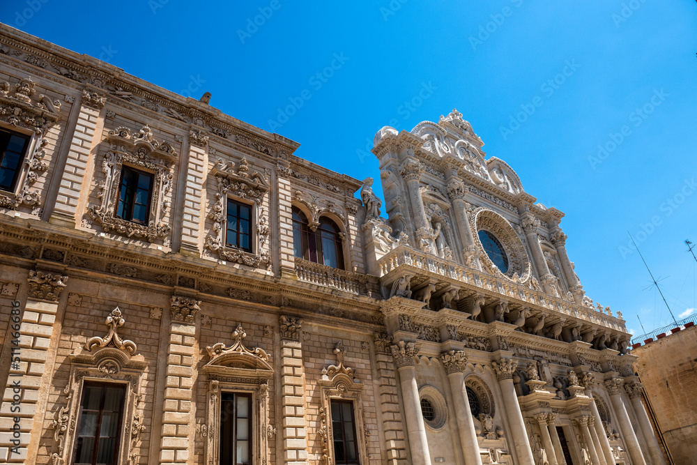 Fototapeta premium bogato zdobiona fasada budynku - Basilica of Santa Croce