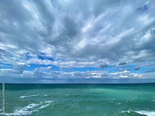 clouds over the ocean