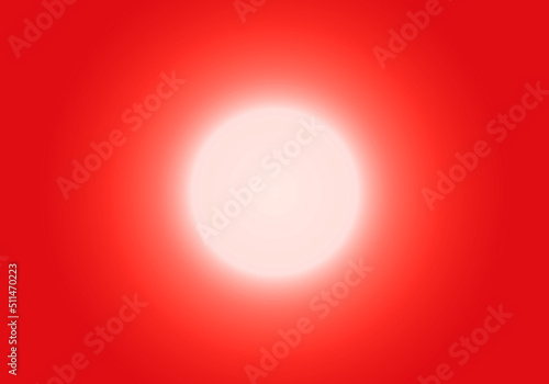Fondo de círculo blanco sobre fondo rojo degradado