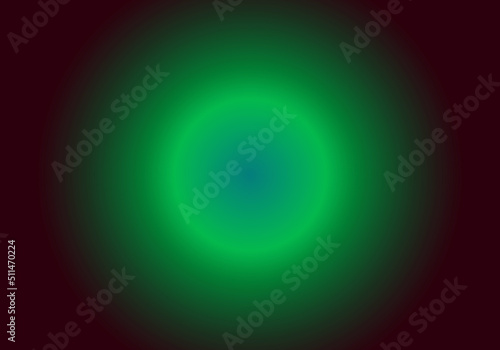 Fondo con círculo verde degradado sobre fondo negro
