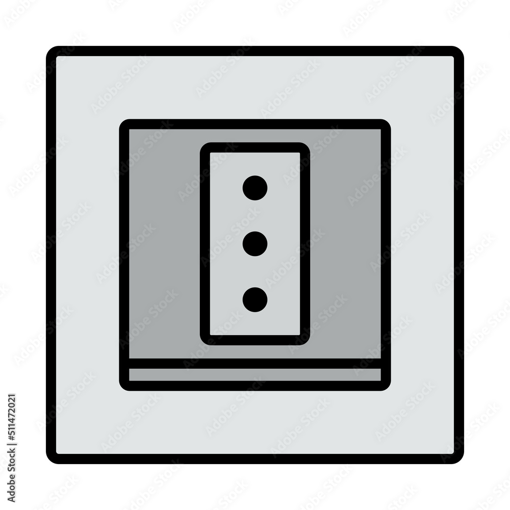 Italy Electrical Socket Icon Italy Electrical Socket Icon