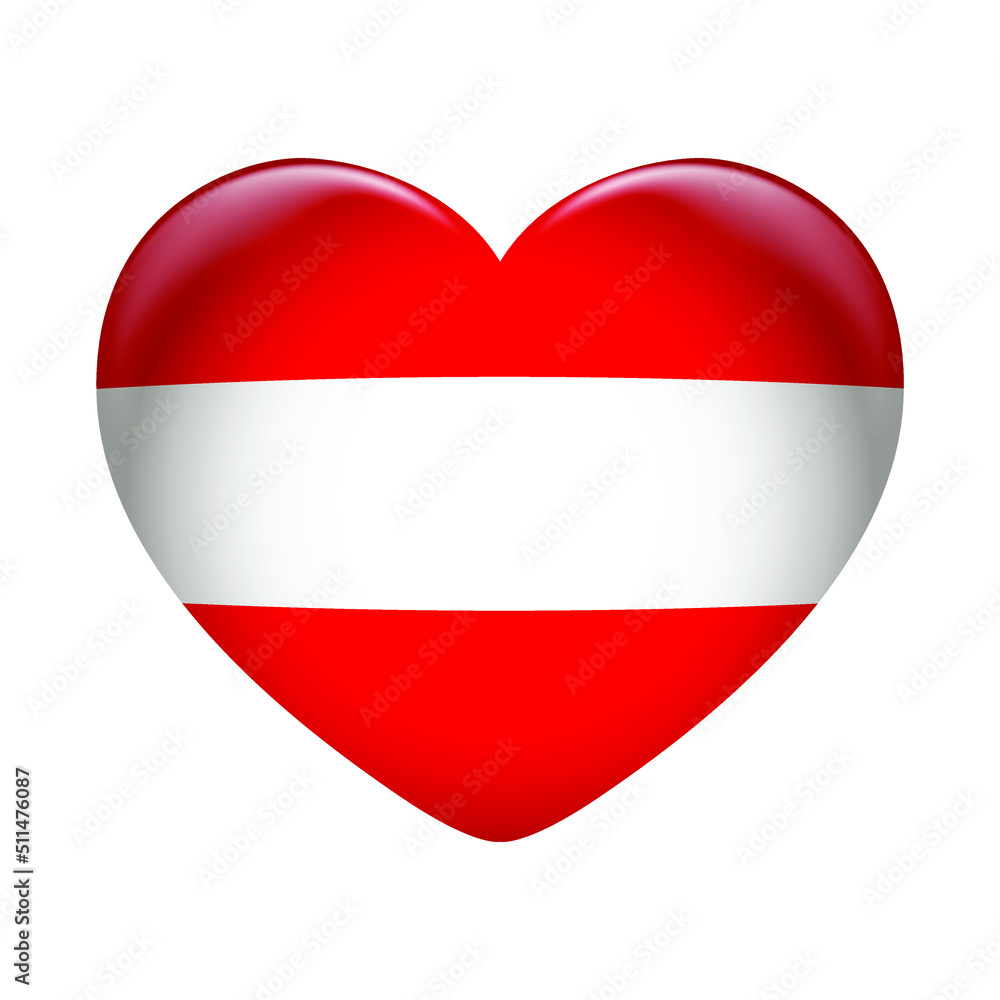 Austria flag icon isolated on white background. Austria flag. Flag icon glossy. Austria flag icon isolated on white background. Austria flag. Flag icon glossy.