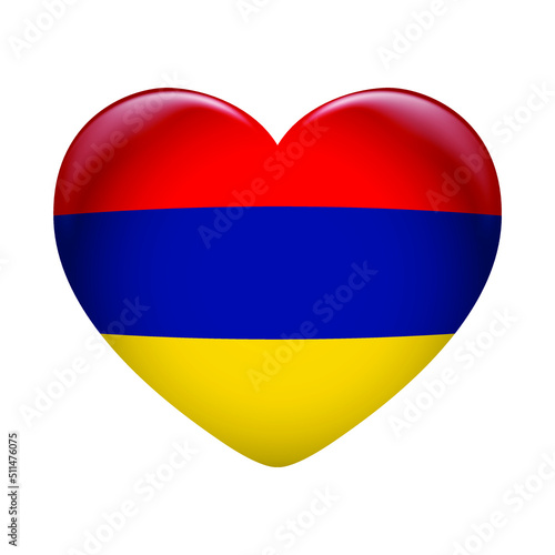 Free Download Armenia flag icon isolated on white background. Armenia flag. Flag icon glossy. - GFXLoad