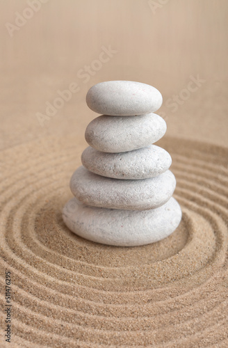 Yoga zen stones
