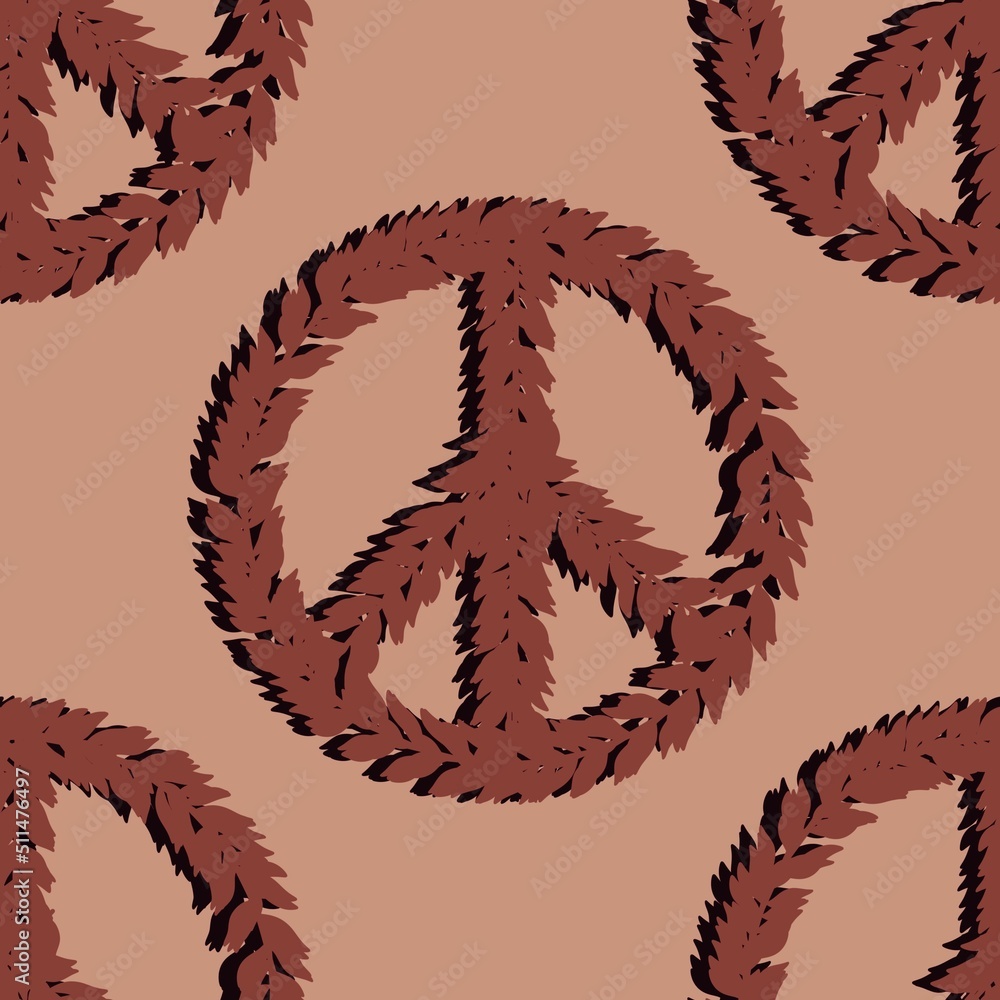 Seamless peace pattern for kids and gifts and cards and linens and fabrics and wrapping paper Seamless peace pattern for kids and gifts and cards and linens and fabrics and wrapping paper