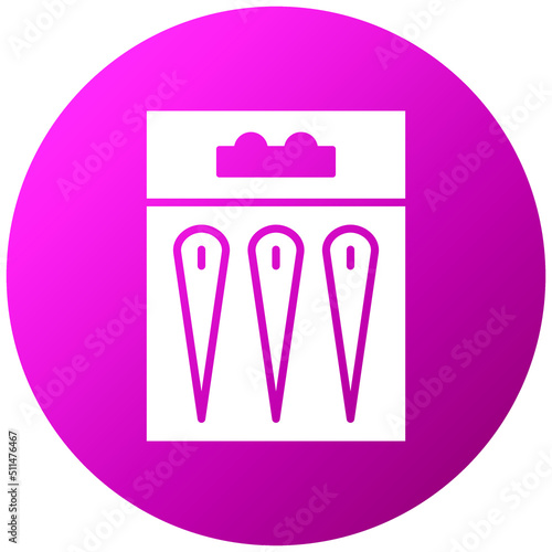 Needles Packet Icon Style