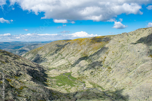 Panoramic view of the gredos mountain range