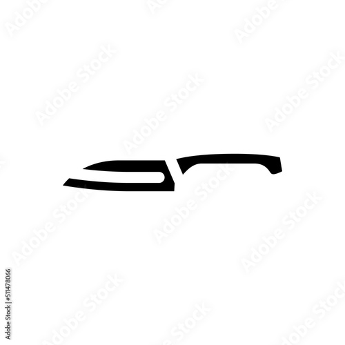 vegetable knife glyph icon vector. vegetable knife sign. isolated symbol illustration