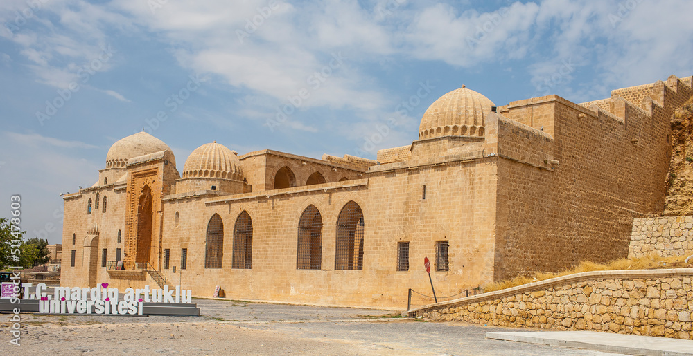 The Kasimiye madrasa in Mardin is the center of attention for tourists. The madrasa has an extraordinary architectural structure.