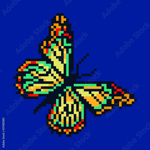 Butterfly Pixel Art Design © WAY SHAPE