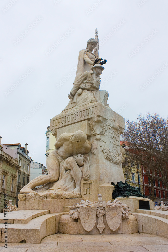 Monument to the Dead in the Great War in Lisbon