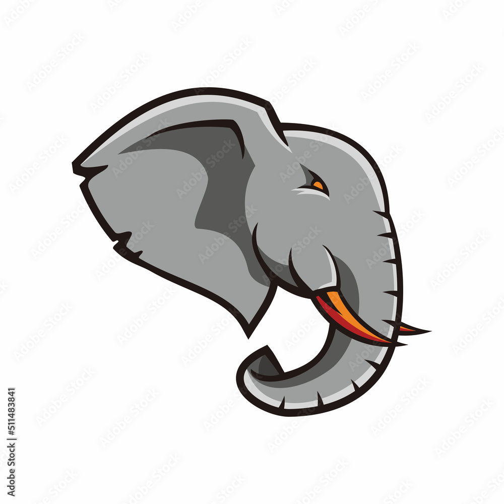 elephant logo design