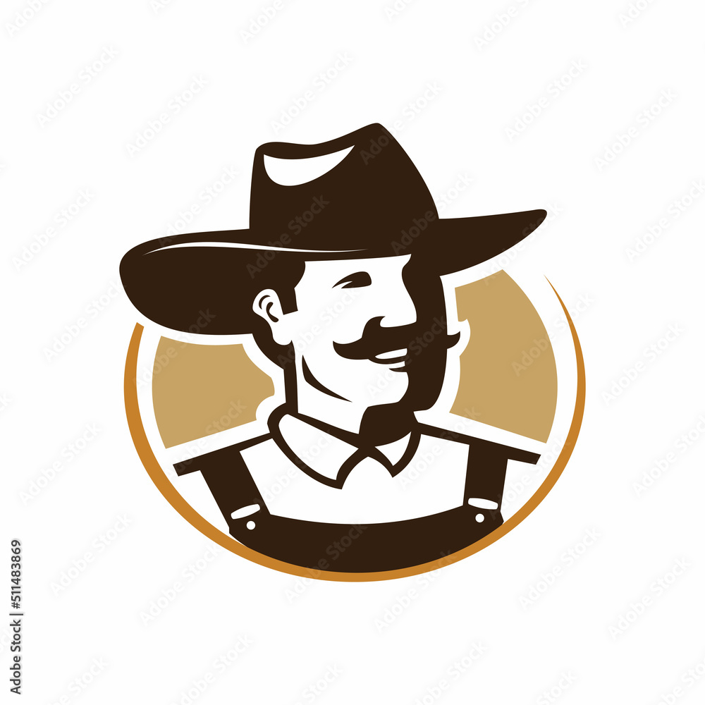 farner cowboy logo design