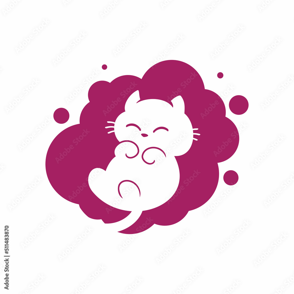cute kitty cat logo design cute kitty cat logo design