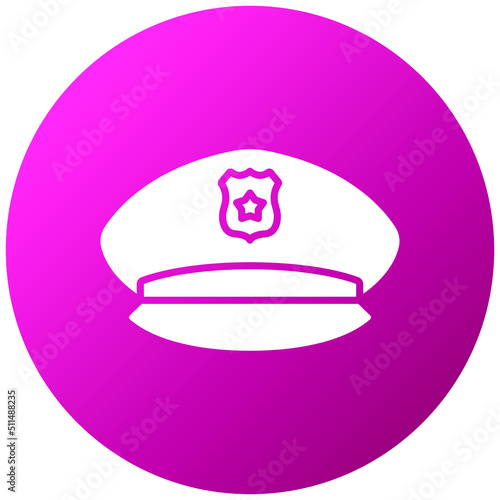 Police Hat Icon Style