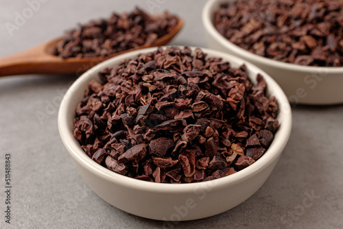Cacao nibs used as an ingredient in chocolate