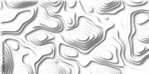 Abstract background with waves. Abstract papercut and multi layer cutout geometric pattern on vector, Abstract soft white background with waves, textured Papercut.