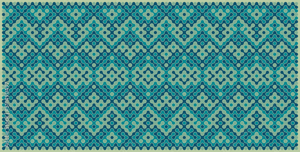 Multicolor truchet tiling connections illustration Multicolor truchet tiling connections illustration