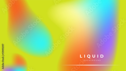 Modern colorful vivid vibrant gradient liquid fluid abstract background with blob shapes