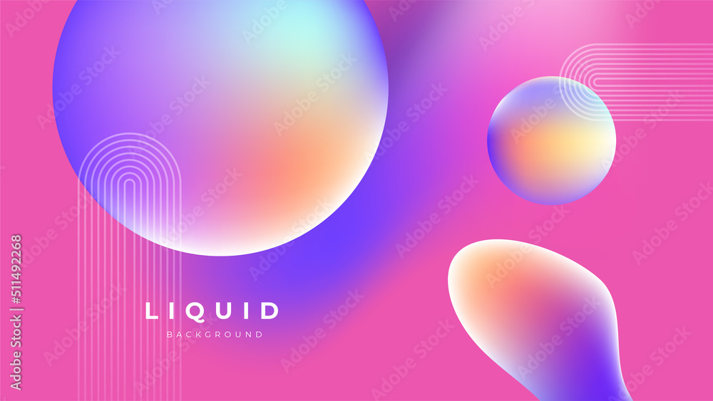 Modern colorful vivid vibrant gradient liquid fluid abstract background with blob shapes Modern colorful vivid vibrant gradient liquid fluid abstract background with blob shapes