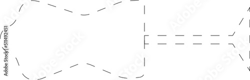 dress hand drawn line art outline