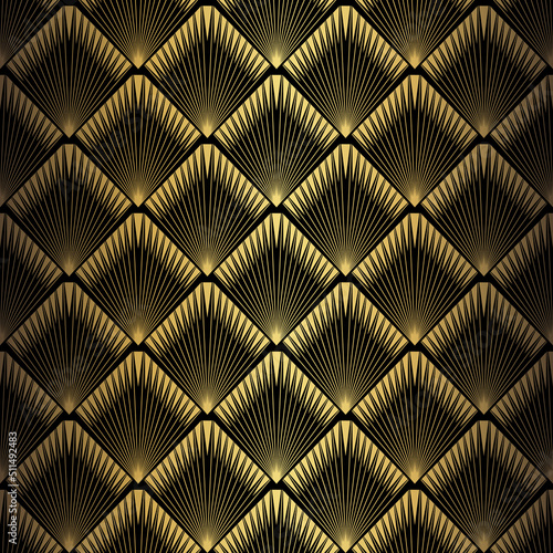 Art Deco Pattern. Vector background in 1920s style