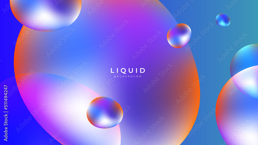 Modern colorful vivid vibrant gradient liquid fluid abstract background with blob shapes Modern colorful vivid vibrant gradient liquid fluid abstract background with blob shapes
