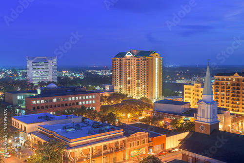 Tallahassee, Florida, USA Downtown Skyline