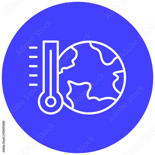 Global Warming Icon Style