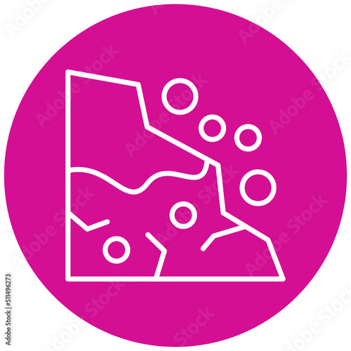 Snow Avalanche Icon Style