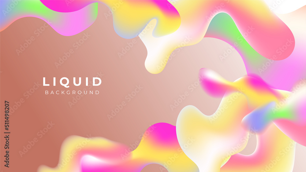 Modern colorful vivid vibrant gradient liquid fluid abstract background with blob shapes Modern colorful vivid vibrant gradient liquid fluid abstract background with blob shapes