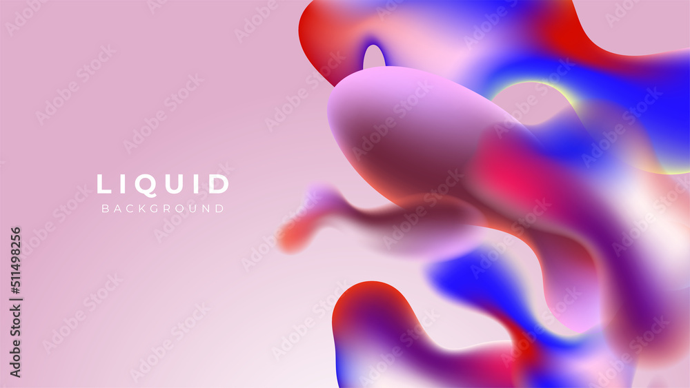 Modern colorful vivid vibrant gradient liquid fluid abstract background with blob shapes Modern colorful vivid vibrant gradient liquid fluid abstract background with blob shapes