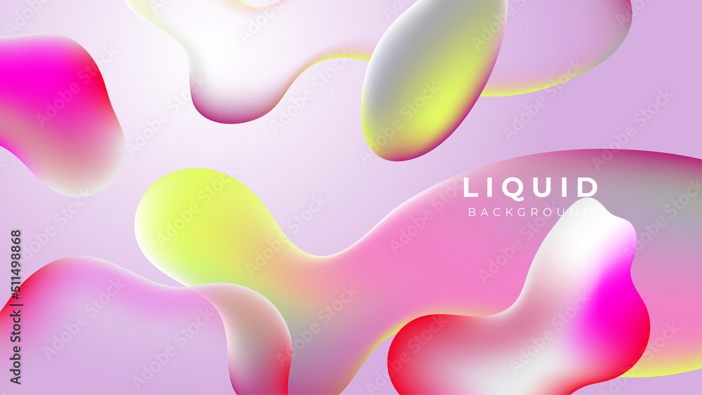 Modern colorful vivid vibrant gradient liquid fluid abstract background with blob shapes Modern colorful vivid vibrant gradient liquid fluid abstract background with blob shapes