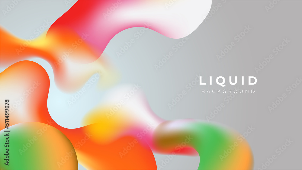 Modern colorful vivid vibrant gradient liquid fluid abstract background with blob shapes Modern colorful vivid vibrant gradient liquid fluid abstract background with blob shapes