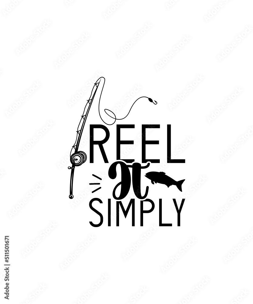 Fishing SVG Bundle, fish svg, bass svg, fish hook svg, lake svg, dad svg, rod svg, pole svg, keeping it reel svg, funny quotes svg, svg file