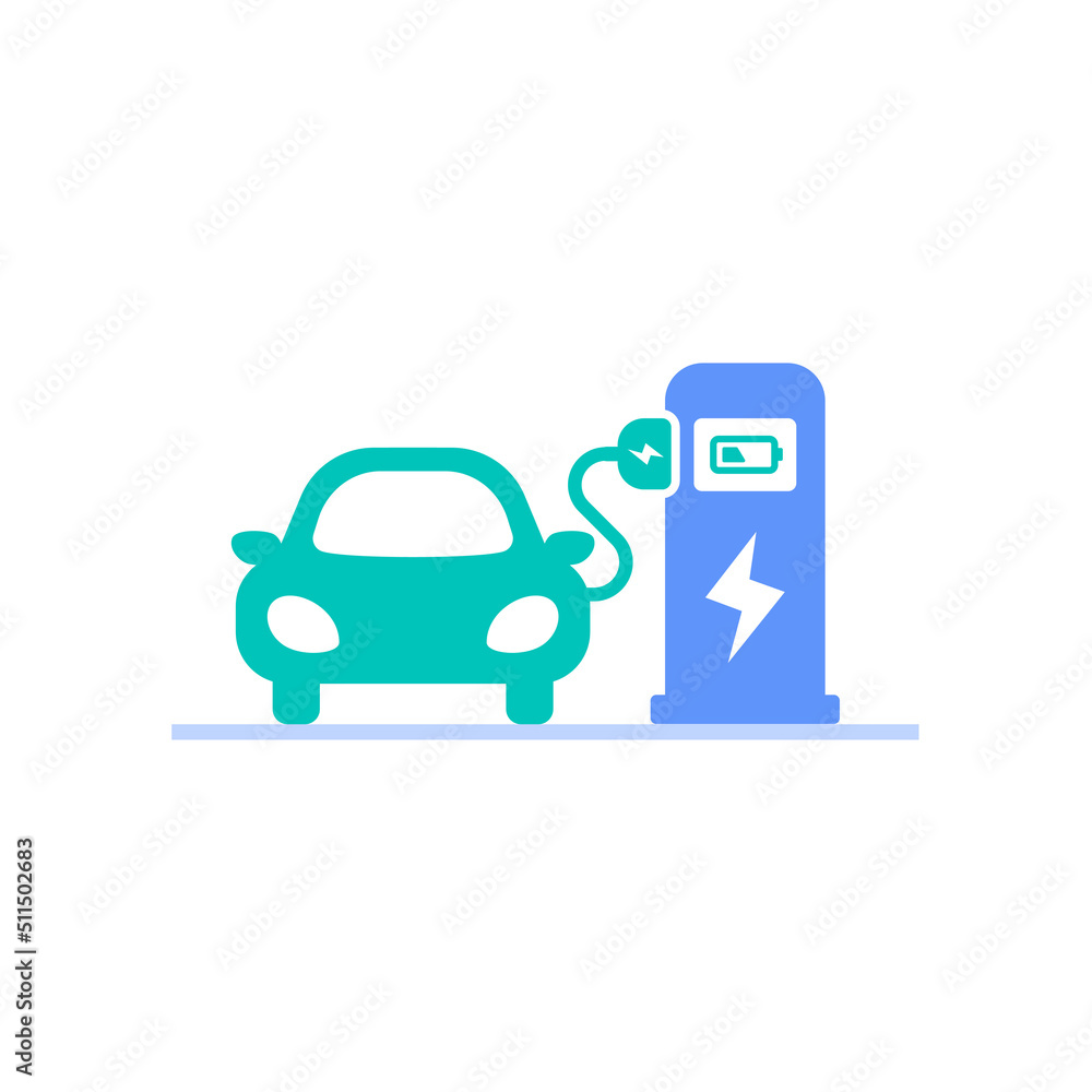 electric car charging battery on the energy refuel terminal station icon vector illustration. ev vehicle with plug in cable and charge spot symbol graphic design. electric car charging battery on the energy refuel terminal station icon vector illustration. ev vehicle with plug in cable and charge spot symbol graphic design.