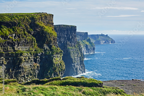 Skyline along the iconic 'Cliffs of Moher' in Country Clare, Ireland