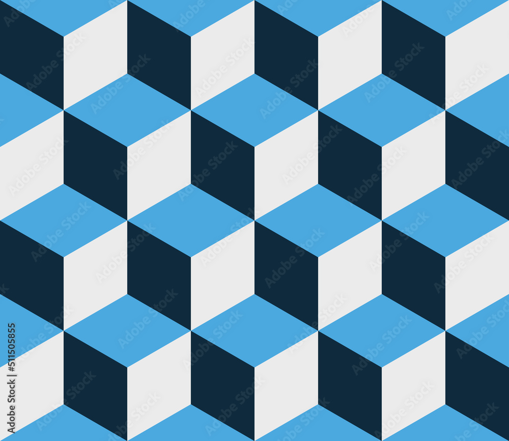 Seamless geometric 3d pattern Seamless geometric 3d pattern
