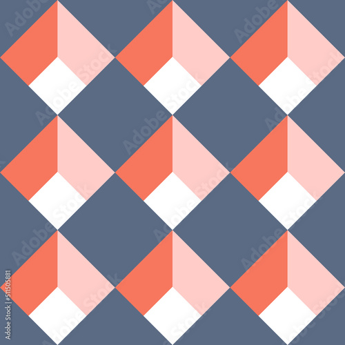 Seamless geometric 3d pattern