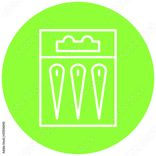 Needles Packet Icon Style