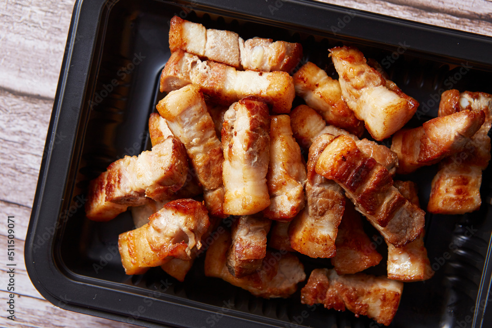 Samgyeopsal, fresh raw pork belly Samgyeopsal, fresh raw pork belly