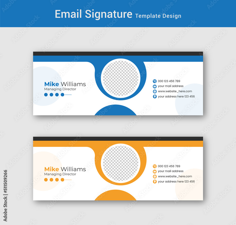 Email signature or email footer and personal social media design template
Email signature or email footer and personal social media design template