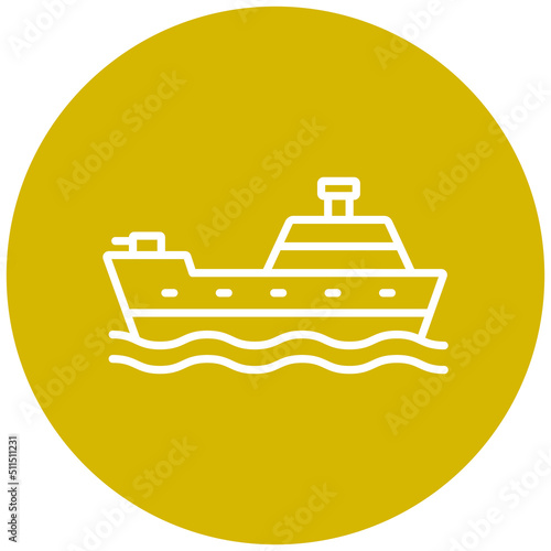Army Ship Icon Style