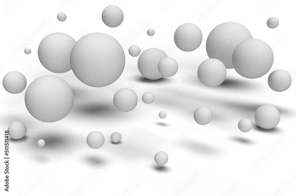 3d render. Bubbles on a white background. 3d render. Bubbles on a white background.
