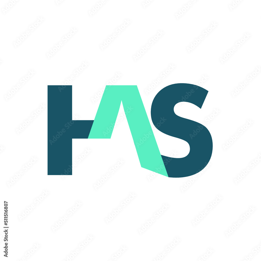 HAS HS Letter Initial Logo Vector HAS HS Letter Initial Logo Vector