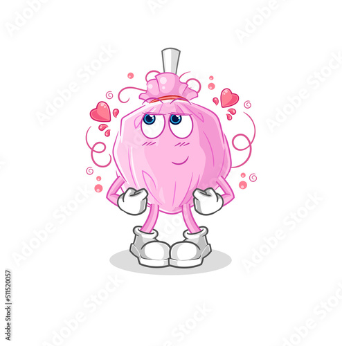 cute candy shy vector. cartoon character