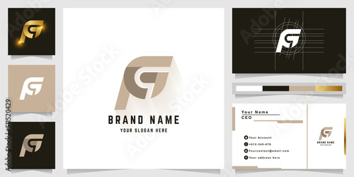 Letter FG or PG monogram logo