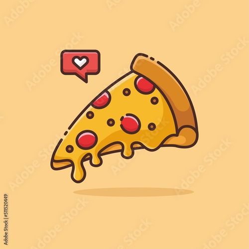 
Illustration vector graphic of Pizza. Pizza minimalist style isolated on an orange background. The illustration is suitable for web landing pages, banners, flyers, stickers, cards, etc.