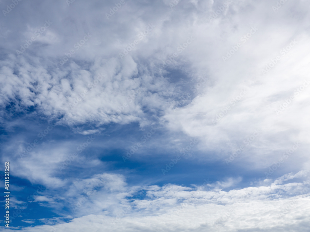 View of white color clouds with a blue sky near Samila beach Songkhla, Thailand. View of white color clouds with a blue sky near Samila beach Songkhla, Thailand.