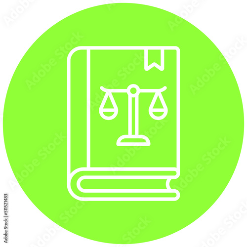 Law Book Icon Style
